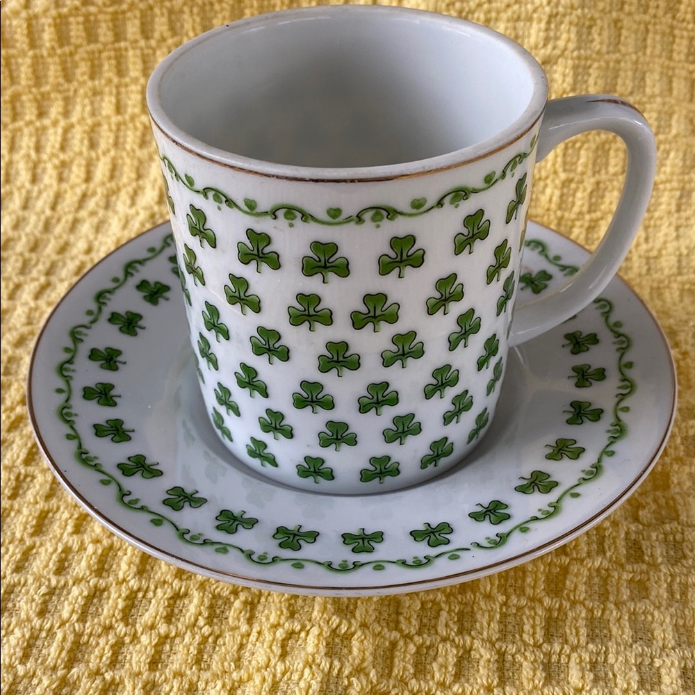 Parma Shamrock Cup and Saucer Set Vintage